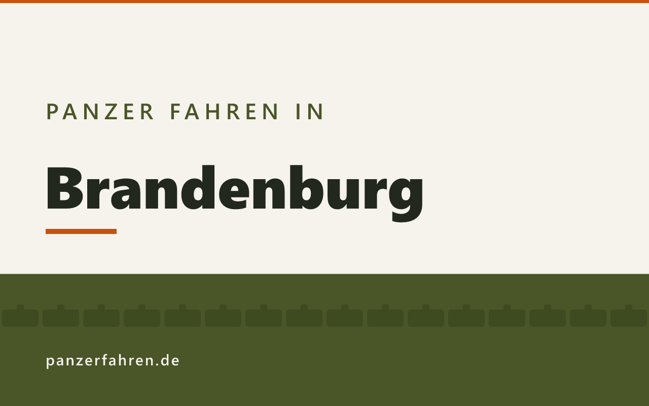 Panzer fahren in Brandenburg, Titelgrafik