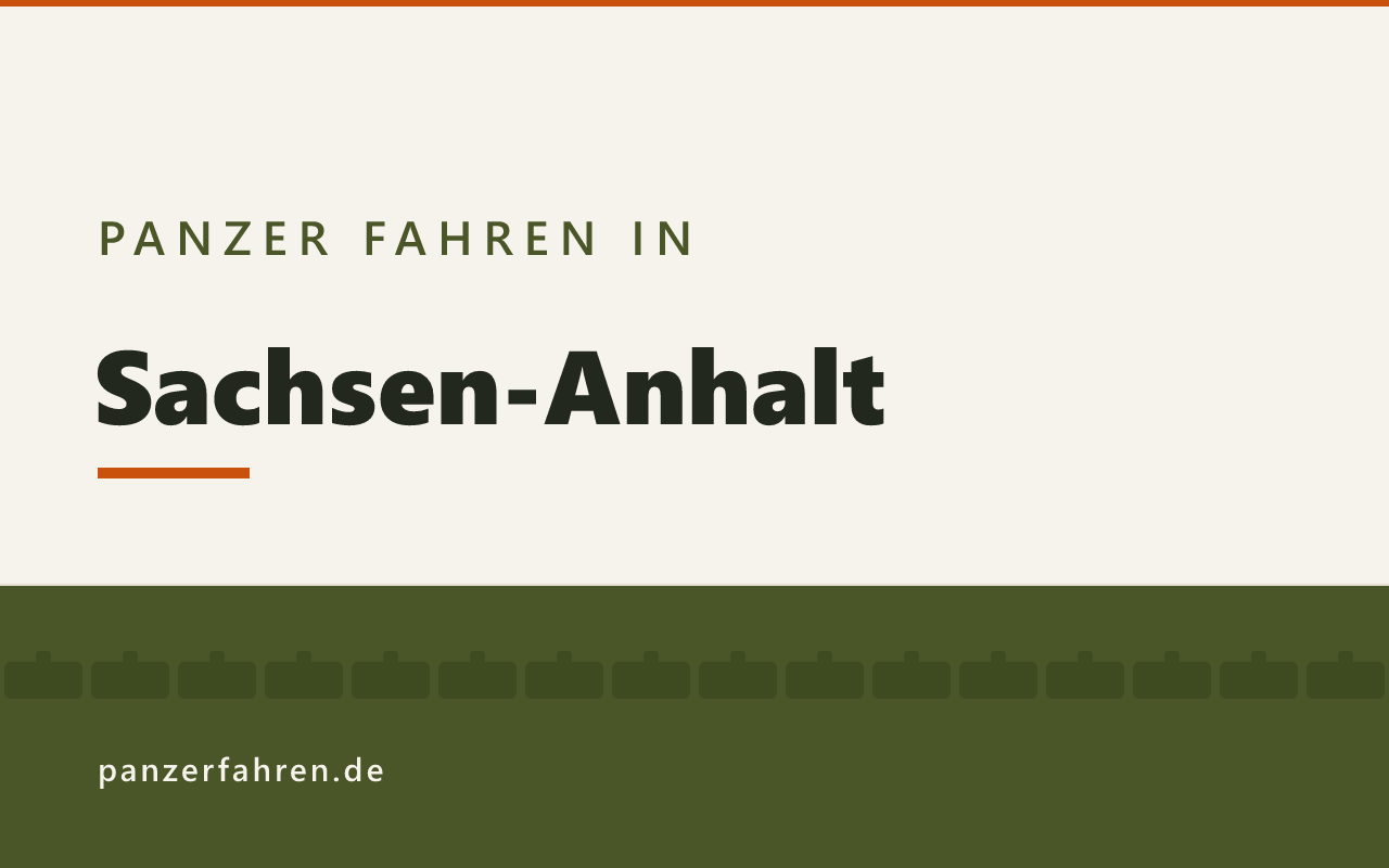 Panzer fahren in Sachsen-Anhalt, Titelgrafik