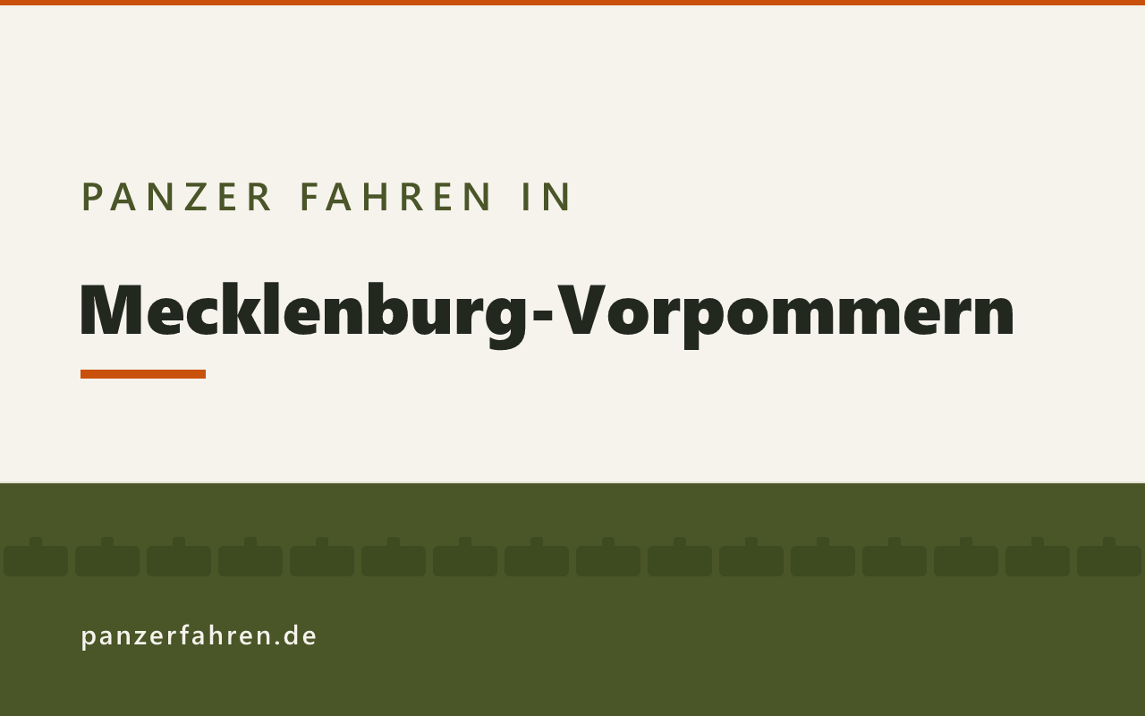 Panzer fahren in Mecklenburg-Vorpommern, Titelgrafik