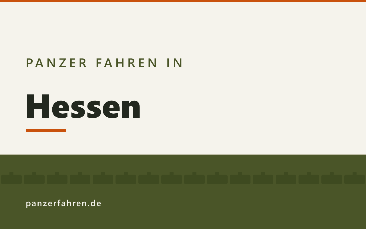 Panzer fahren in Hessen, Titelgrafik