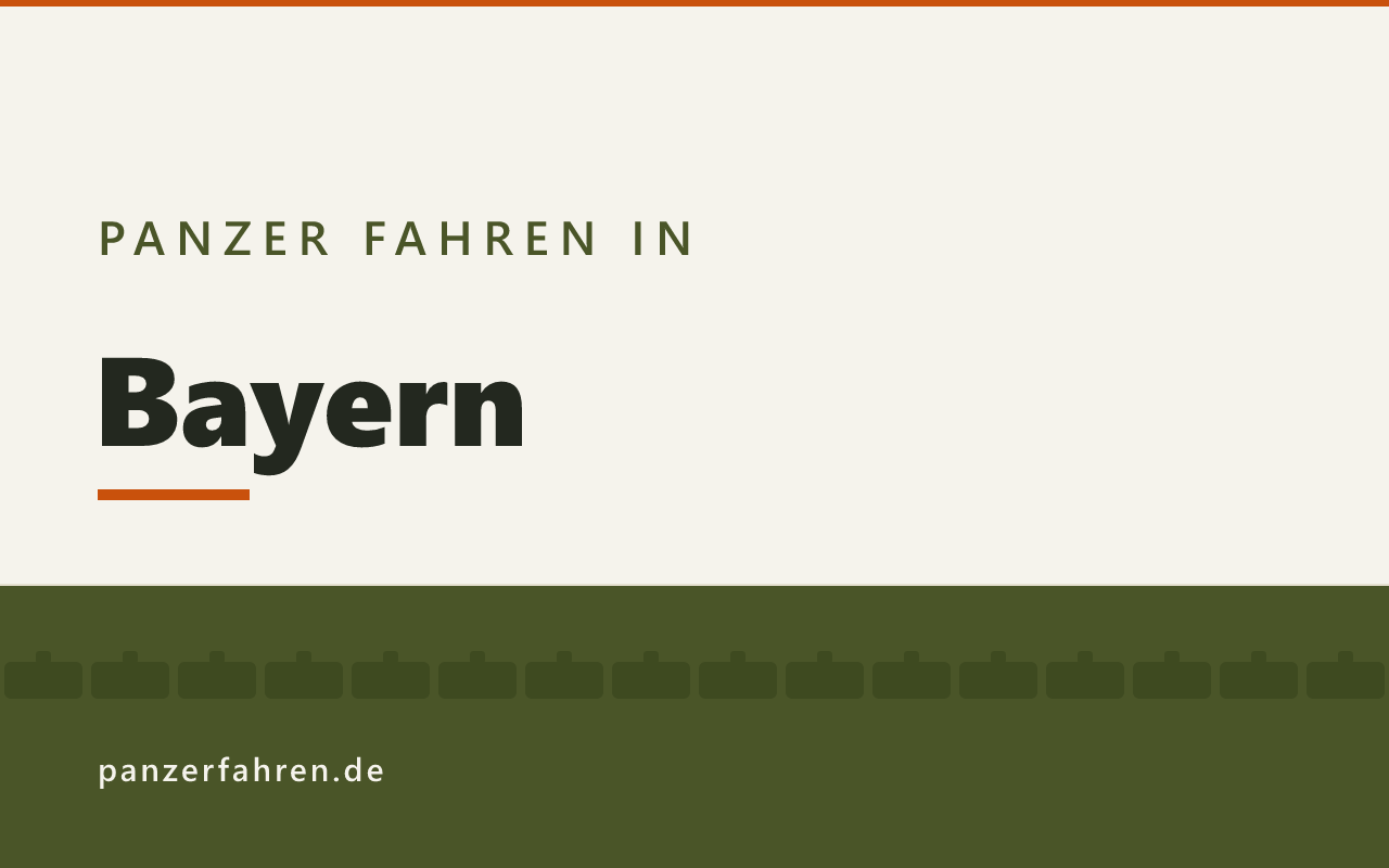 Panzer fahren in Bayern, Titelgrafik