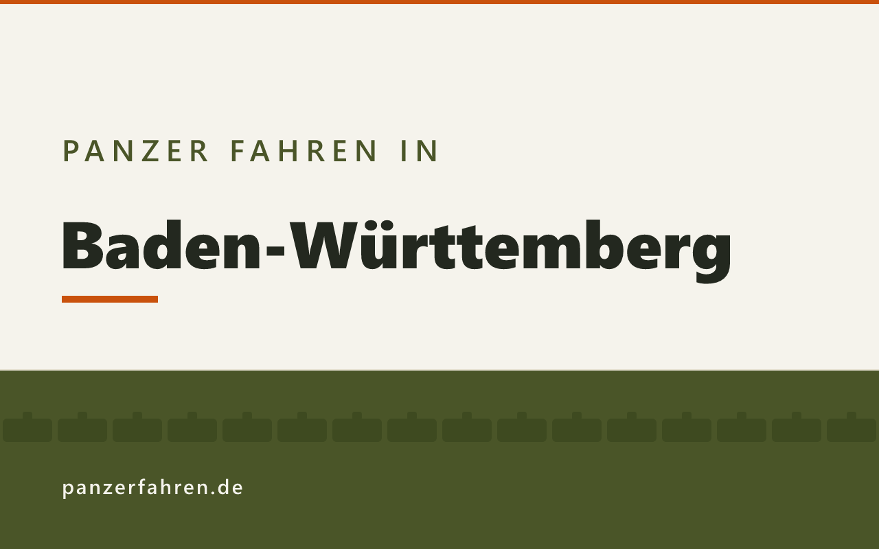Panzer fahren in Baden-Württemberg, Titelgrafik