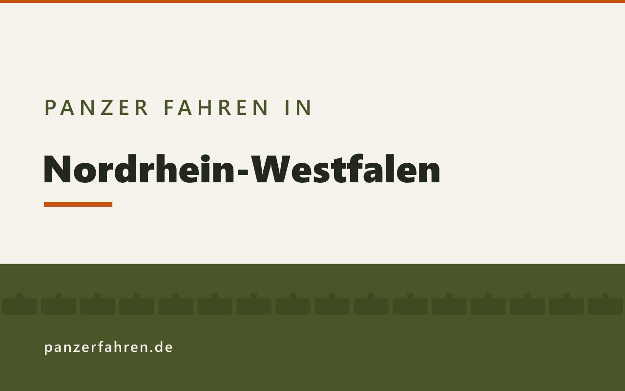 Panzer fahren in Nordrhein-Westfalen, Titelgrafik