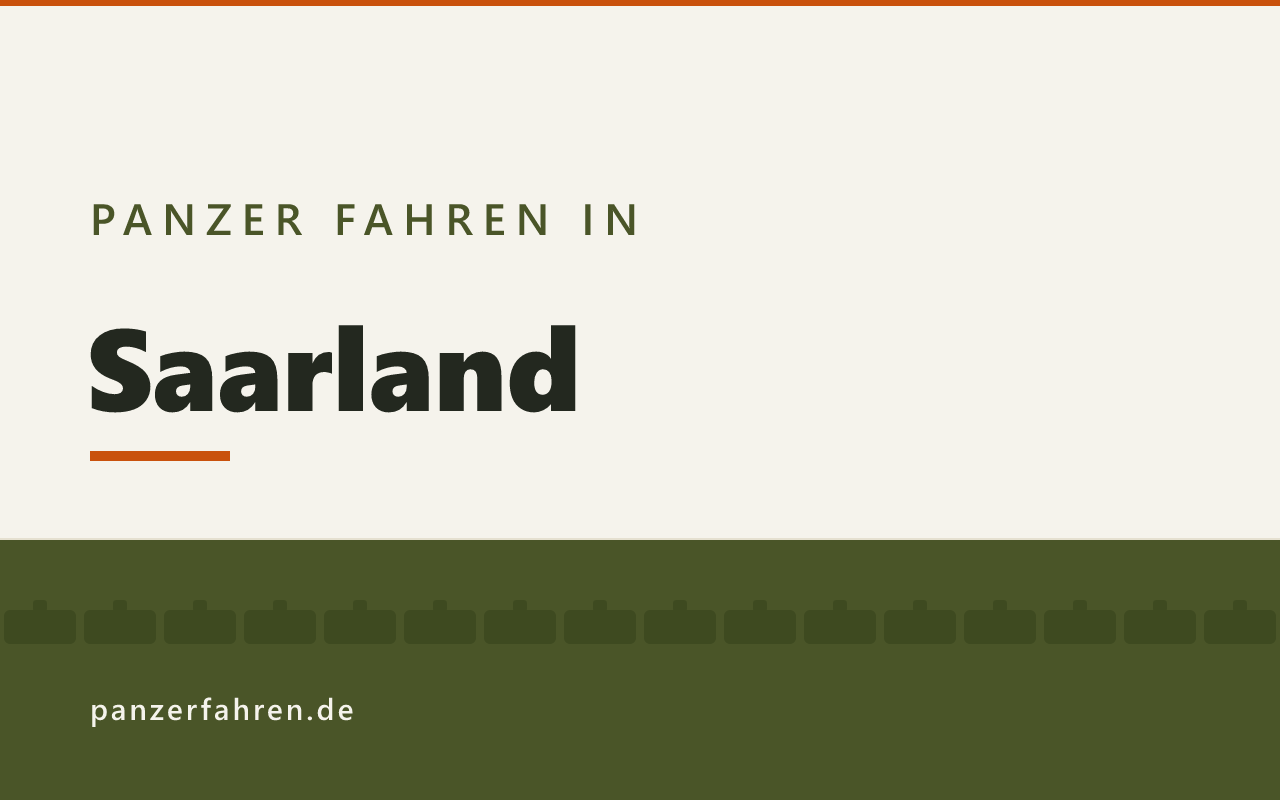 Panzer fahren in Saarland, Titelgrafik