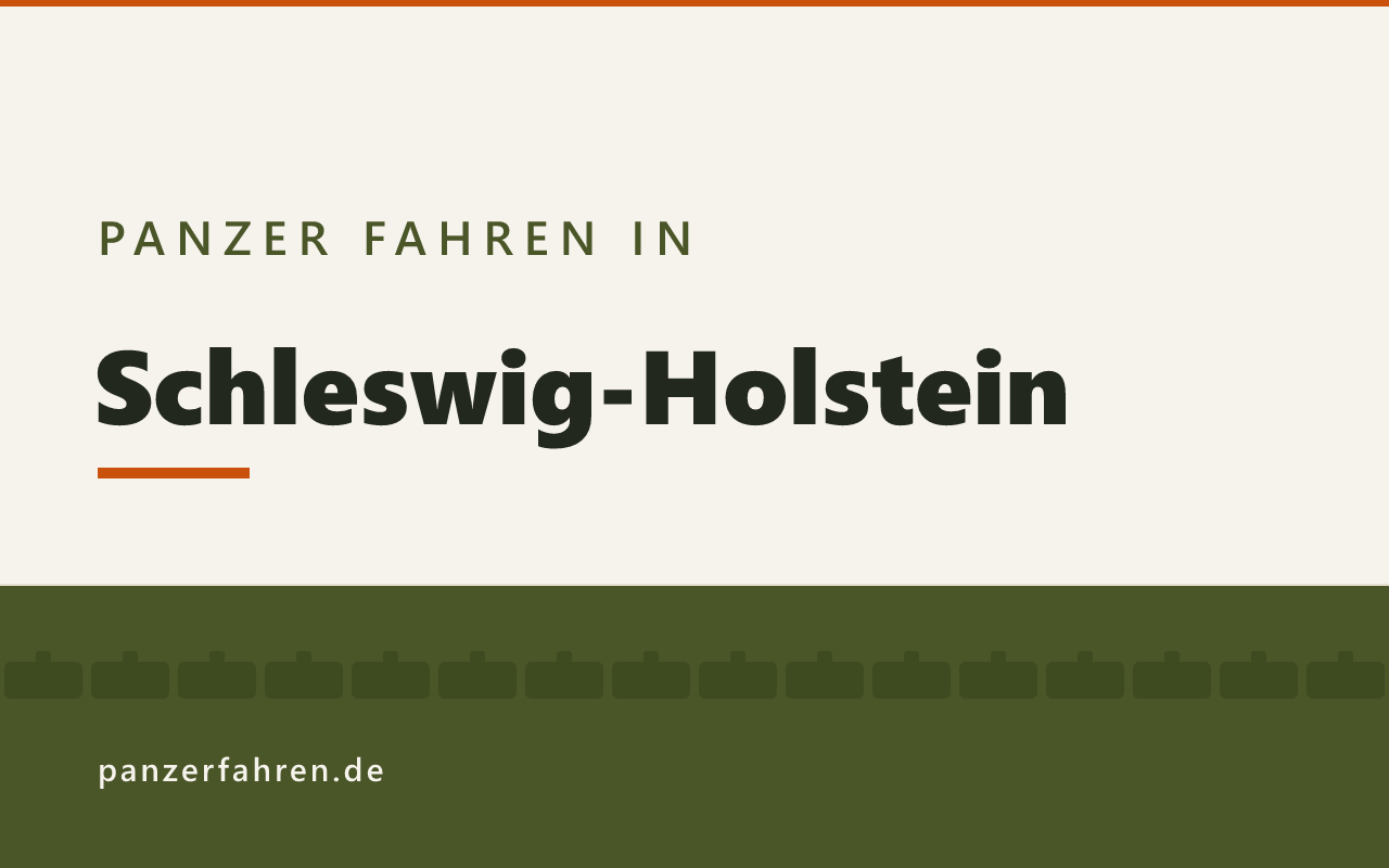 Panzer fahren in Schleswig-Holstein, Titelgrafik