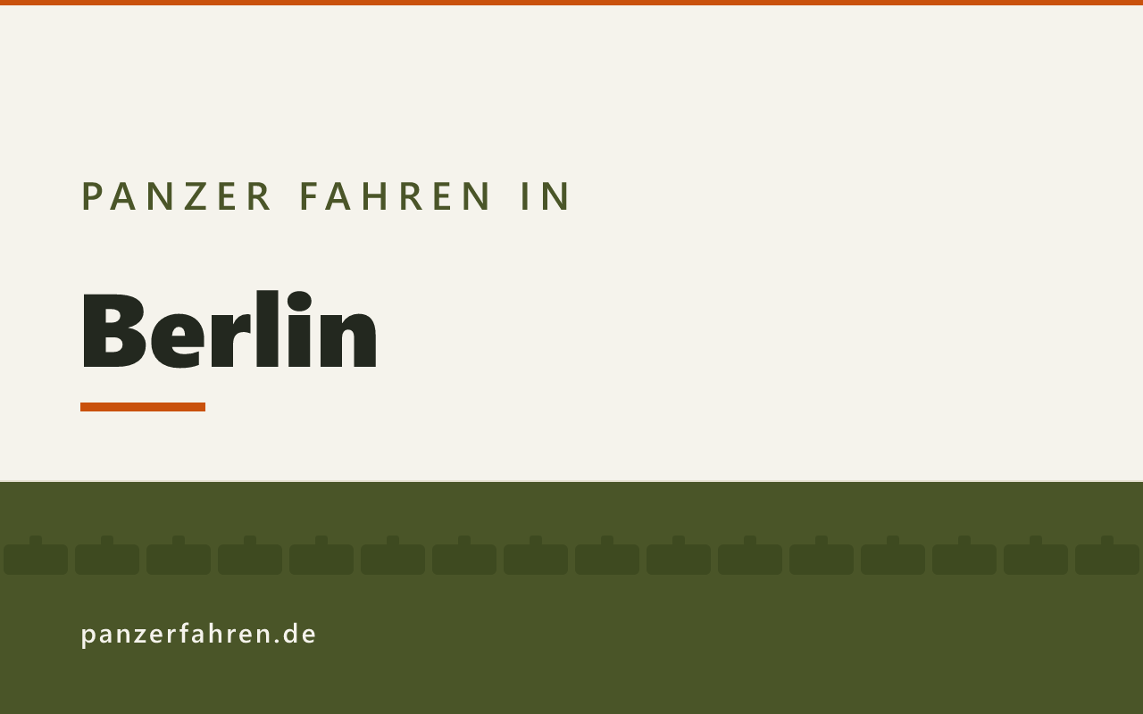 Panzer fahren in Berlin, Titelgrafik