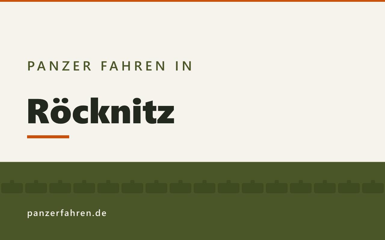 Panzer fahren in Röcknitz, Titelgrafik