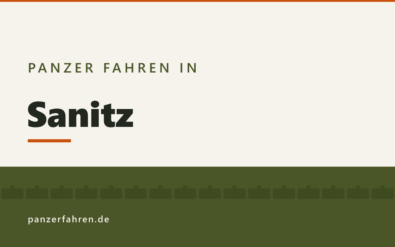 Panzer fahren in Sanitz, Titelgrafik